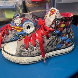 Converse Marvel Superman hi-tops kids sneakers